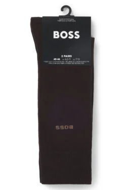 Zweierpack Business-Socken aus softer, kompakter Baumwolle