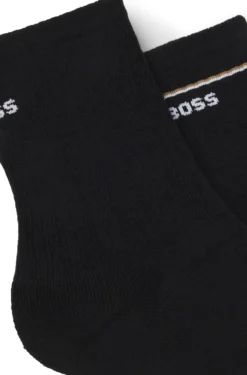 Zweierpack kurze Socken mit Logo-Details