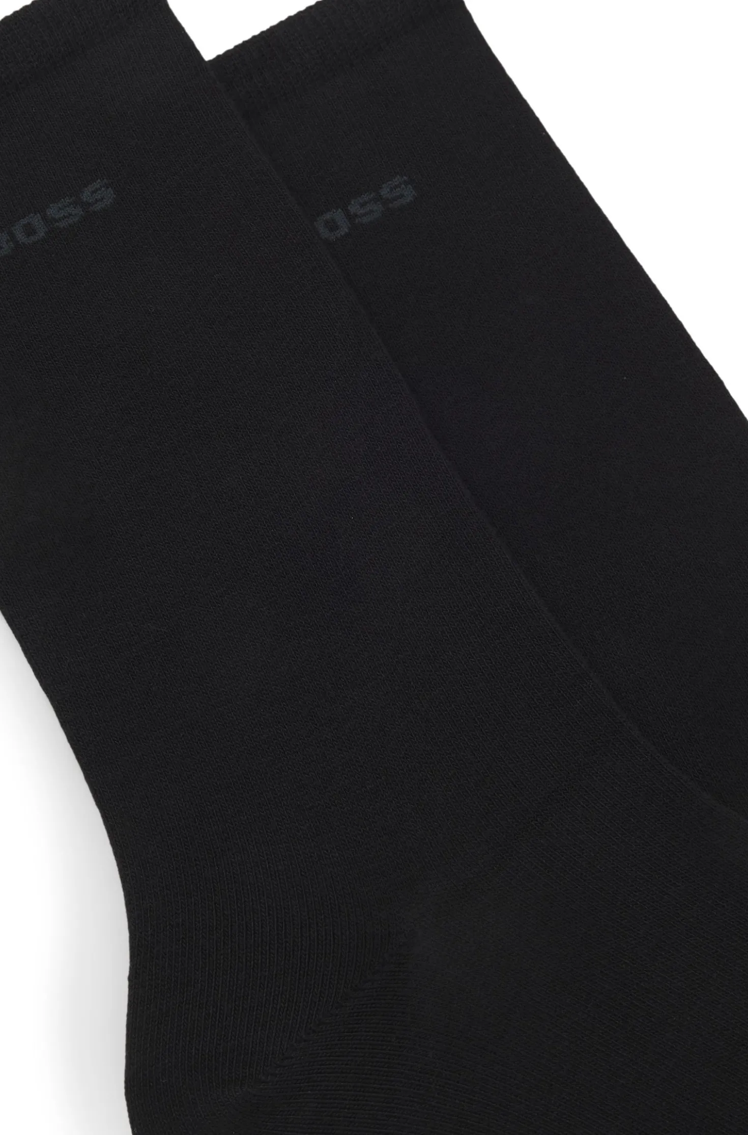 Zweierpack mittelhohe Socken mit Logos