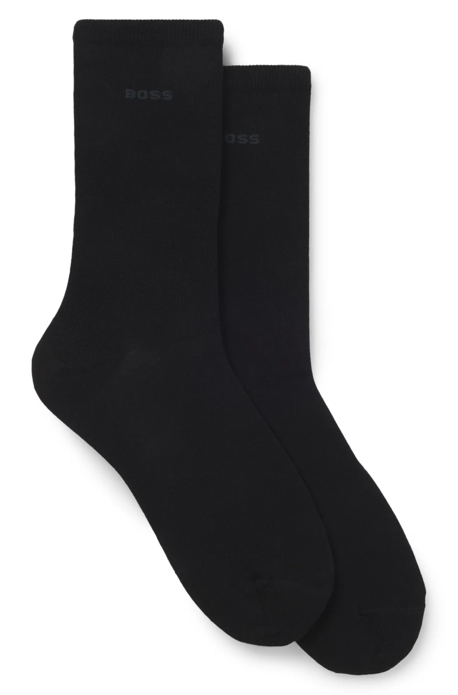 Zweierpack mittelhohe Socken mit Logos