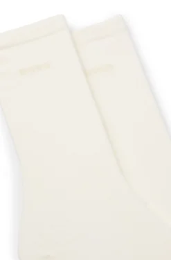 Zweierpack mittelhohe Socken mit Logos