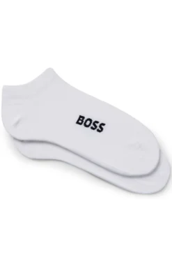 Zweierpack Sneakers-Socken aus Baumwoll-Mix mit Logo