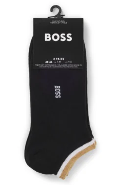 Zweierpack Sneakers-Socken mit Signature-Streifen an den Bündchen