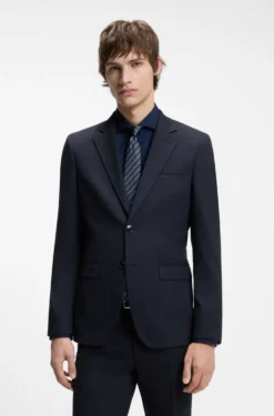 Zweiteiliger Extra Slim-Fit Anzug aus gemustertem Gewebe