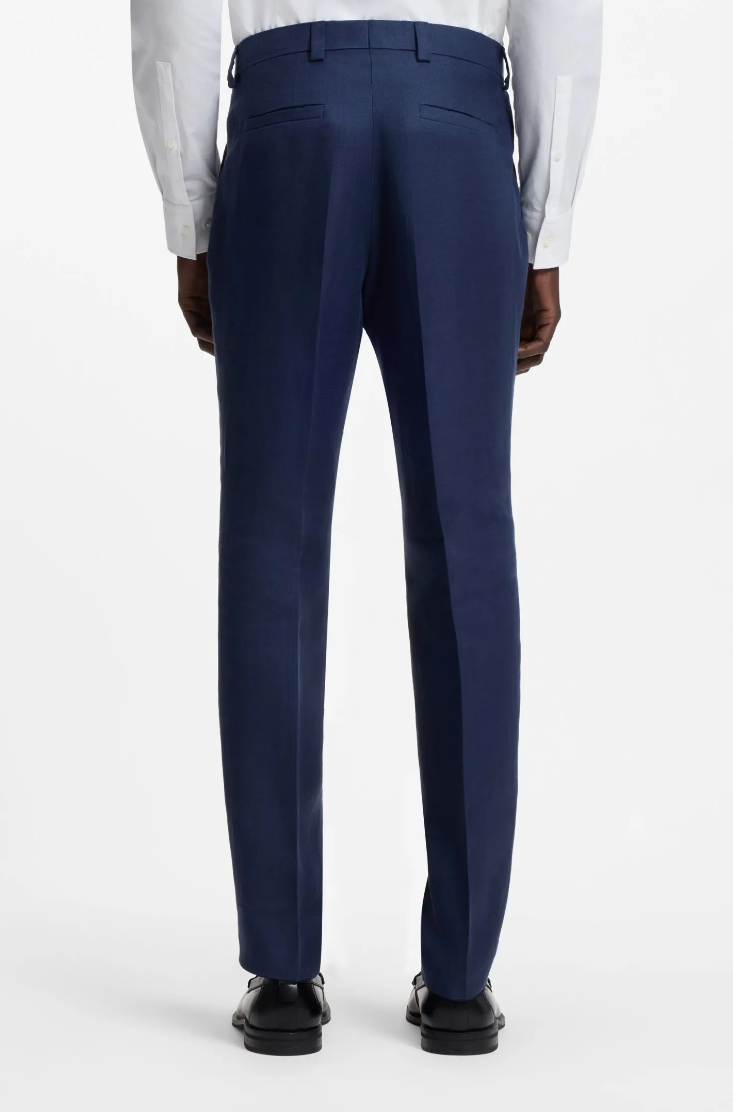 Zweiteiliger Extra Slim-Fit Anzug aus Leinen-Twill