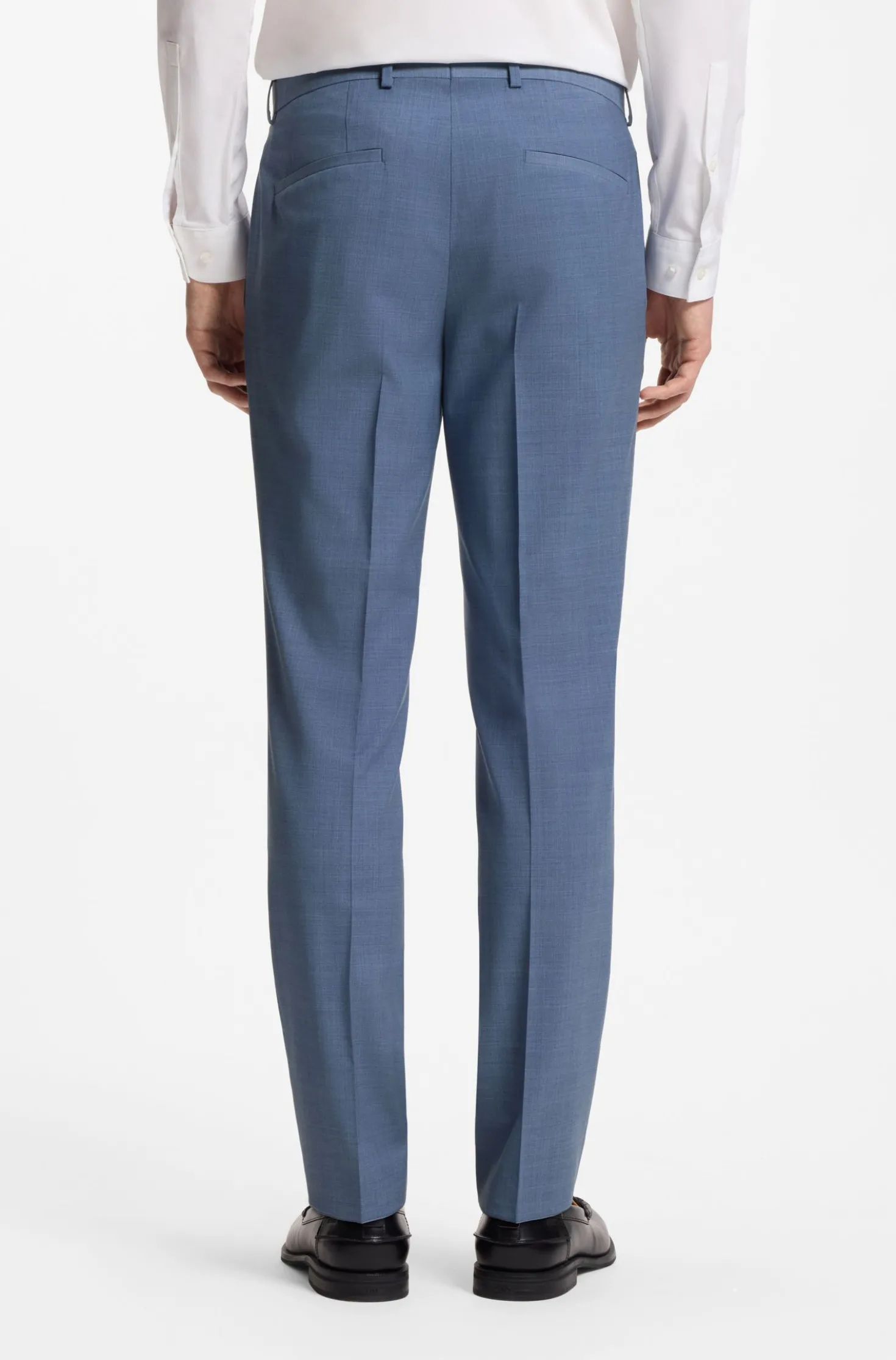 Zweiteiliger Slim-Fit Anzug aus Woll-Mix