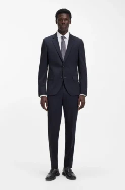 Zweiteiliger Slim-Fit Anzug aus Stretch-Gewebe