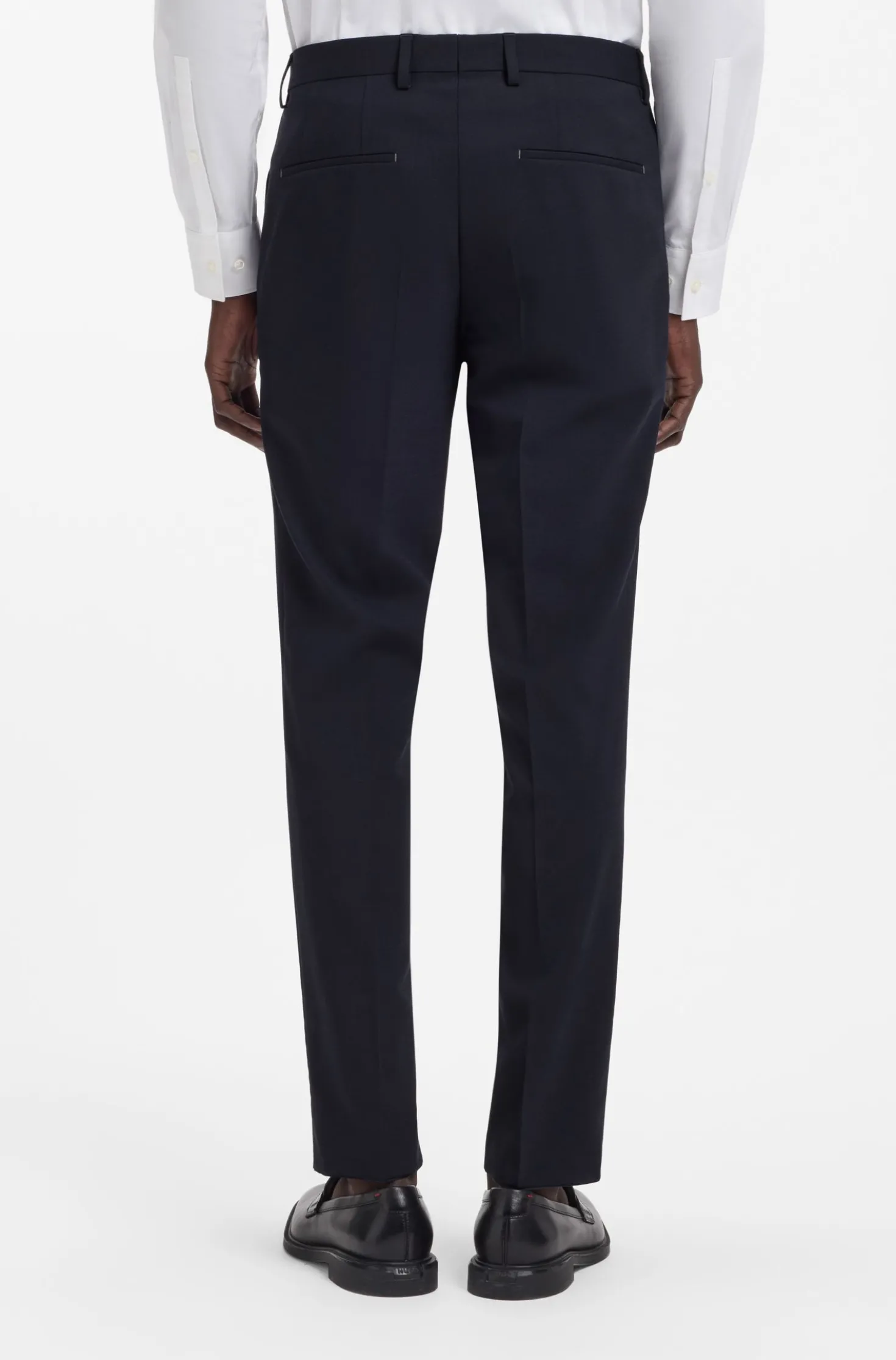 Zweiteiliger Slim-Fit Anzug aus Stretch-Gewebe